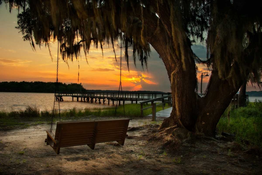 Savannah Sunset art print by Natalie Mikaels for $57.95 CAD