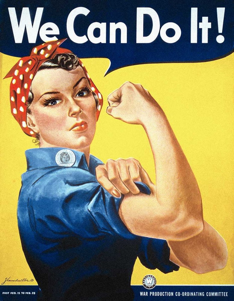 Rosie the Riveter art print by J. Howard Miller for $57.95 CAD