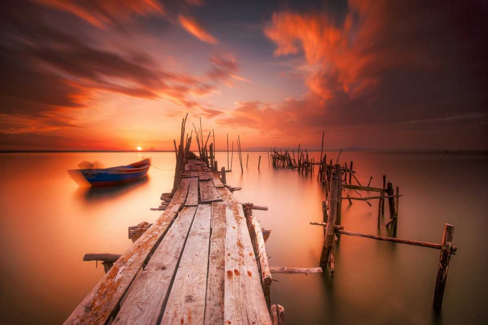 Red SunsetÃ‚Â at Carrasqueira, Alentejo art print by Andy Mumford for $57.95 CAD