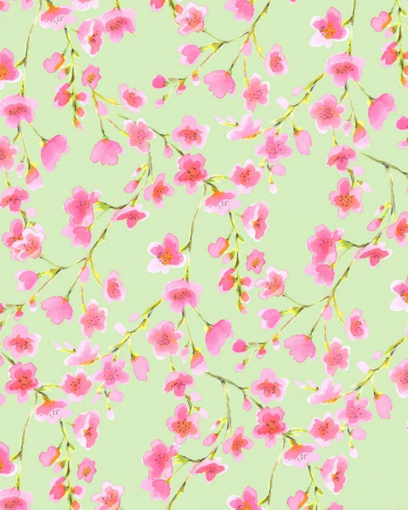 Cherry Blossom Green art print by Jacqueline Maldonado for $57.95 CAD
