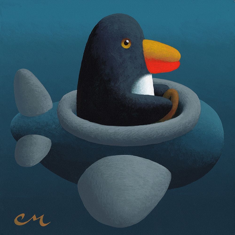 Penguin art print by Chris Miles for $57.95 CAD
