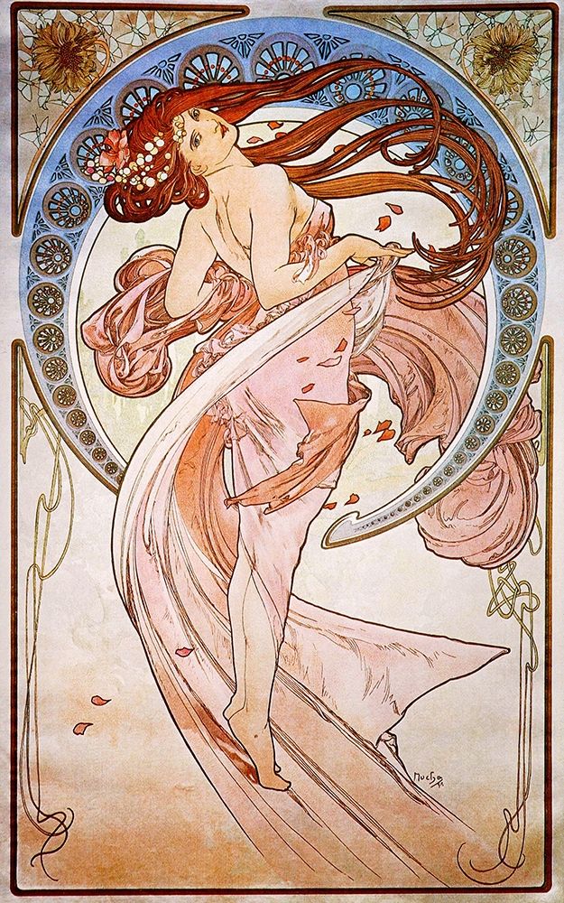 Dance, 1898 by Alphonse Mucha
