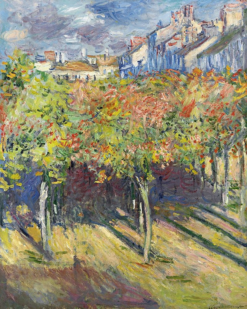 The Lindens of Poissy, 1882 art print by Claude Monet for $57.95 CAD