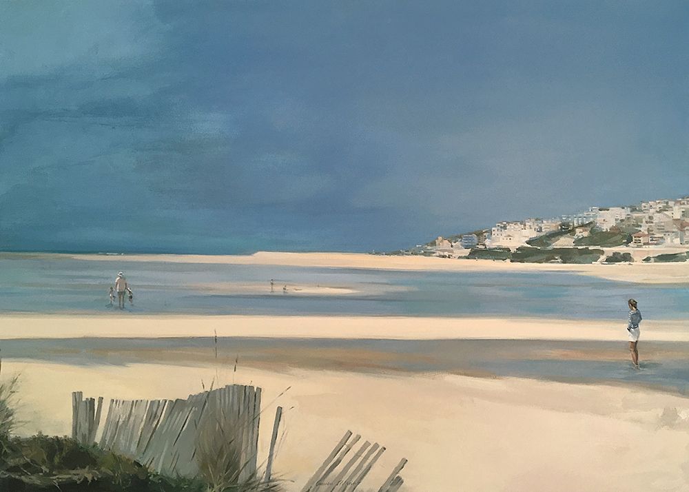 Obidos Lagoon art print by Carmen Merino for $57.95 CAD