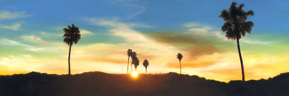 Hollywood Hills Sunset art print by Rick Monzon for $57.95 CAD