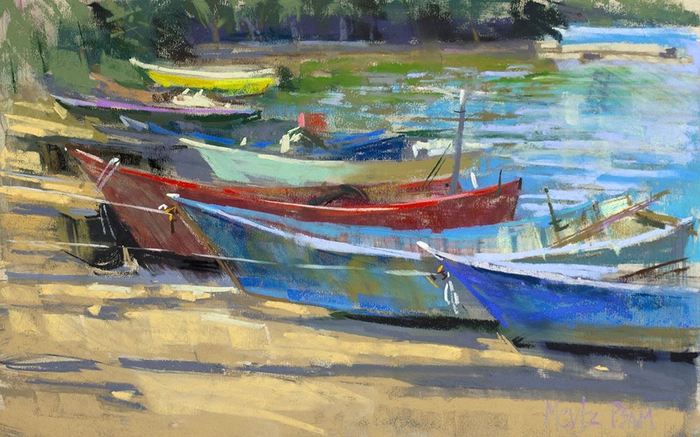 Fishing Boats Marta art print by Nancie King Mertz for $57.95 CAD