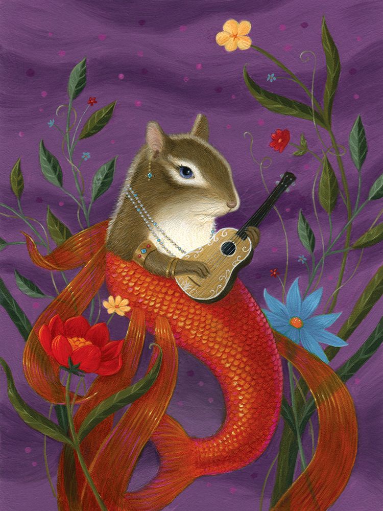 Aurelia The Mermouse art print by Gina Matarazzo for $57.95 CAD