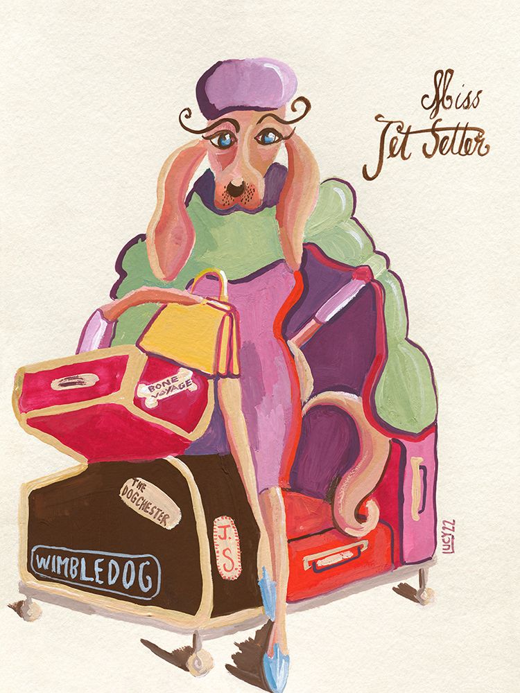Miss Jet Setter art print by Lucy Marshall for $57.95 CAD