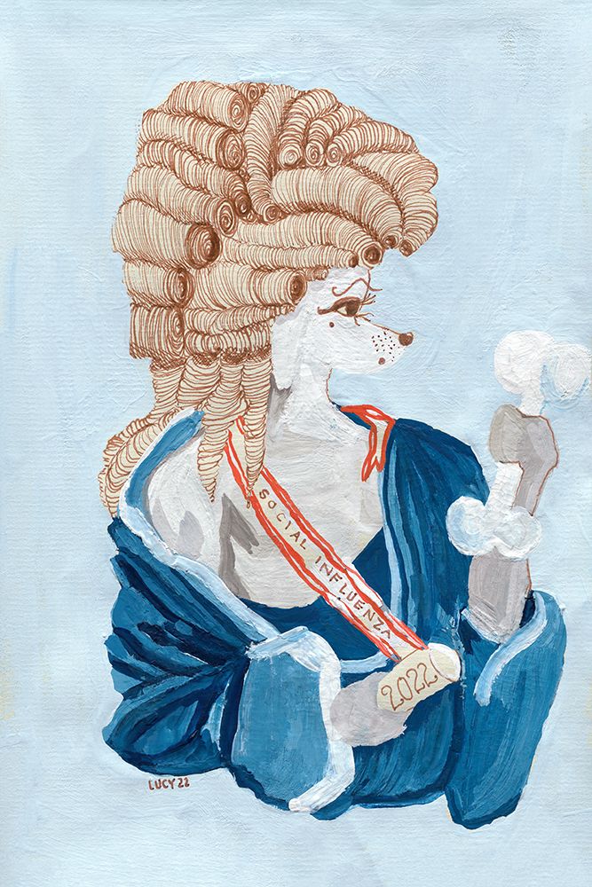 Parisien Poodle art print by Lucy Marshall for $57.95 CAD