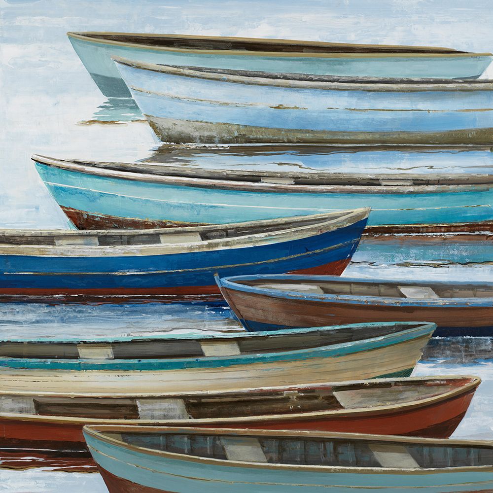 Anchored Boats art print by Max Maxx for $57.95 CAD