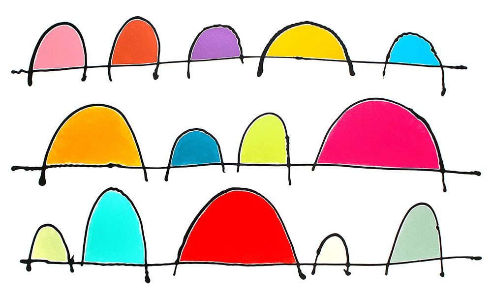 Colorful People art print by Sharon Pierce McCullough for $57.95 CAD