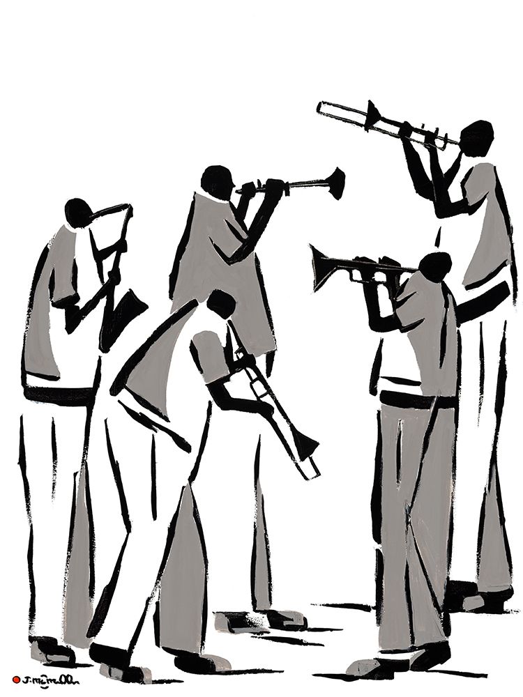 Grayscale Band art print by Joachim McMillan for $57.95 CAD