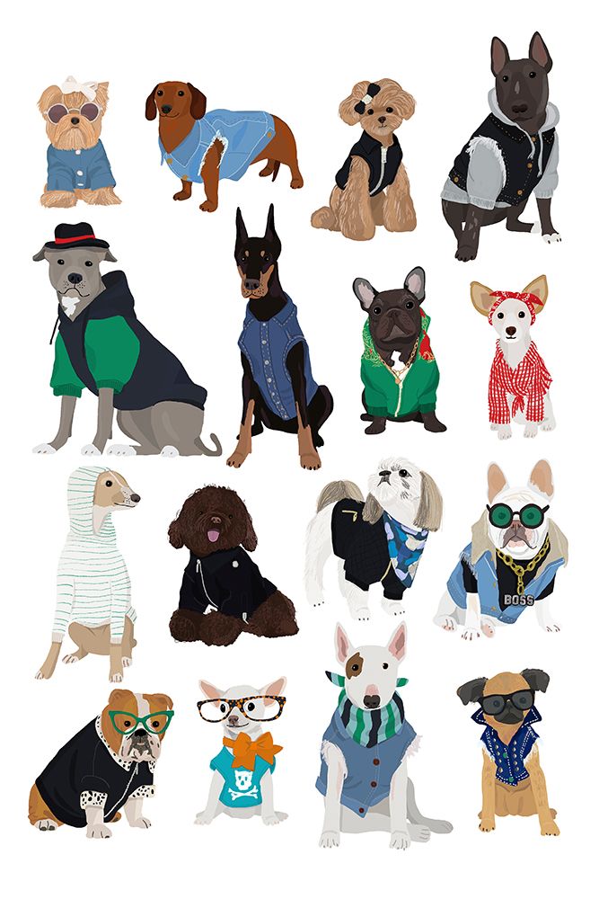 Cool Dogs art print by Hanna Melin for $57.95 CAD