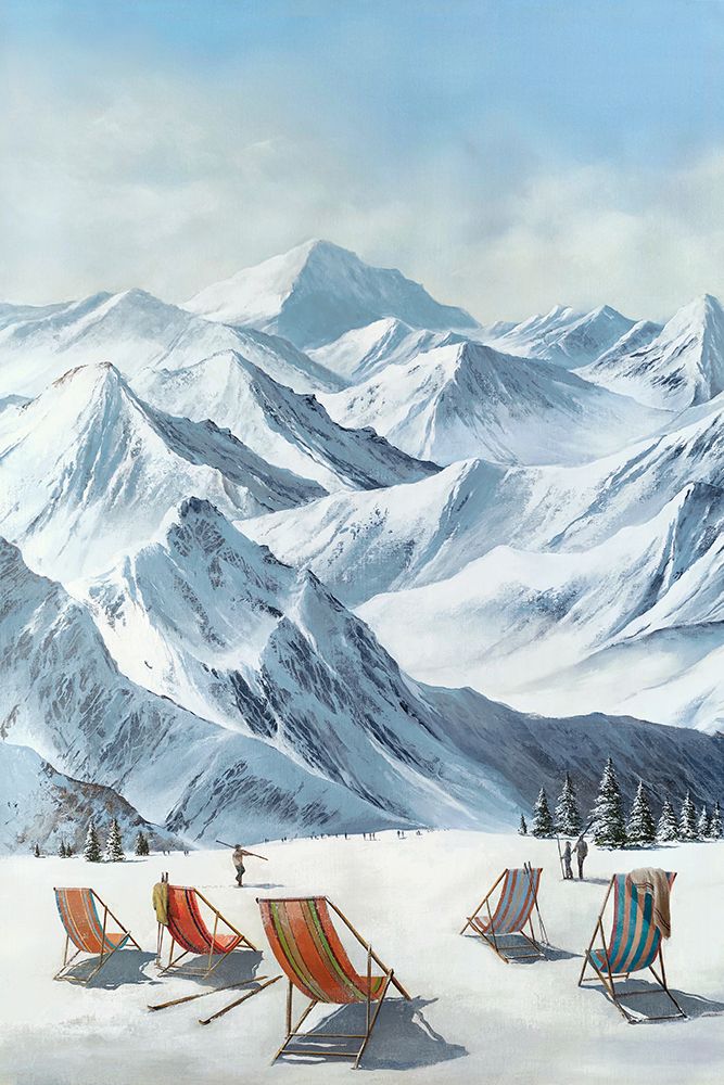 Lounging At The Lifts No. 1 art print by Max Maxx for $57.95 CAD