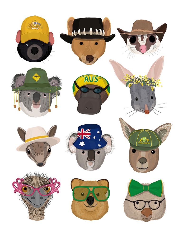 Animals Of The Planet - Australia art print by Hanna Melin for $57.95 CAD