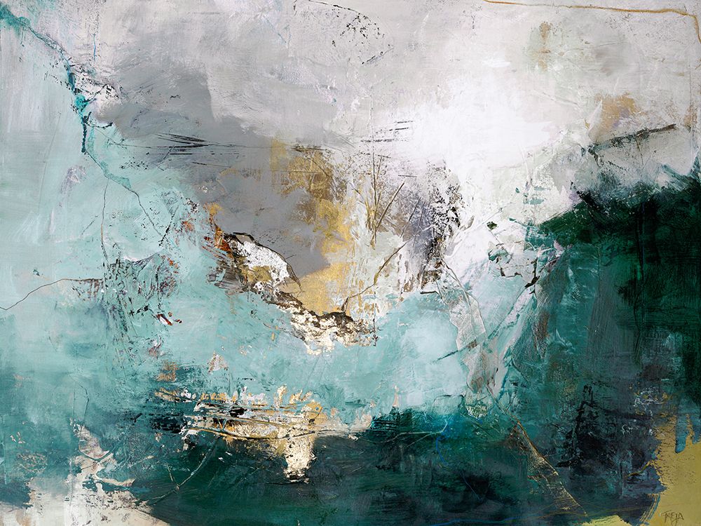 Arctic Green Variation art print by Design Fabrikken for $57.95 CAD