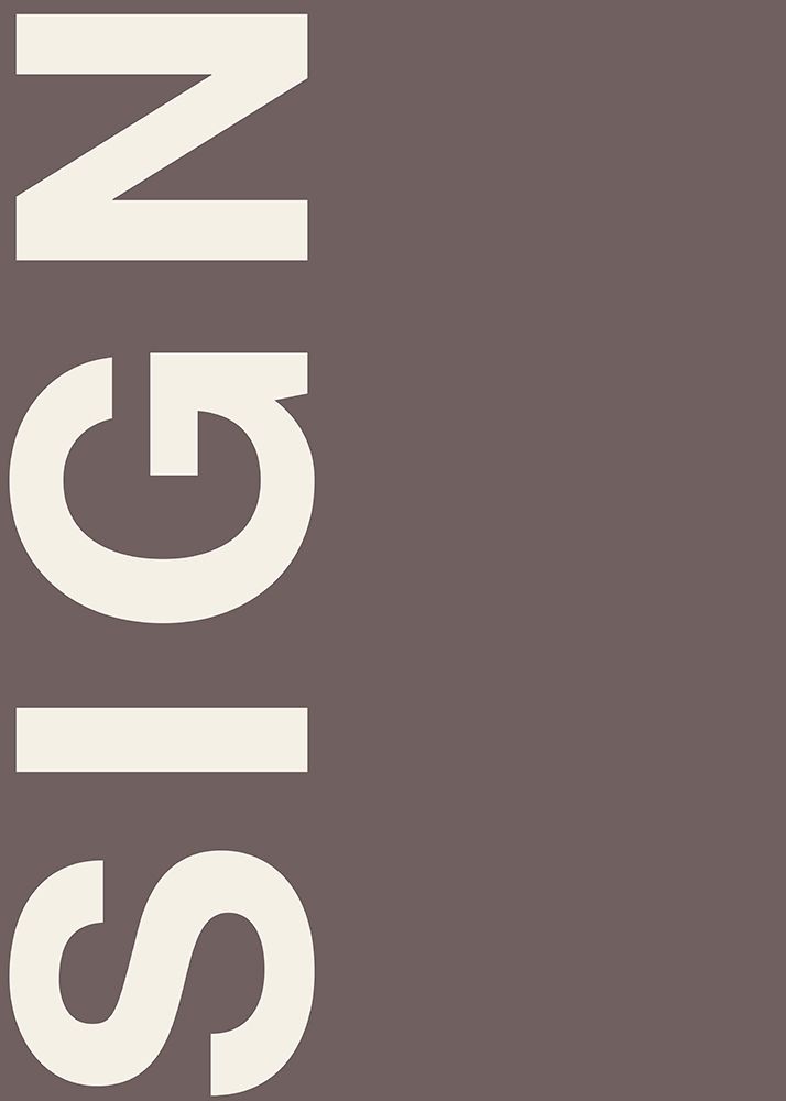 Sign art print by Design Fabrikken for $57.95 CAD