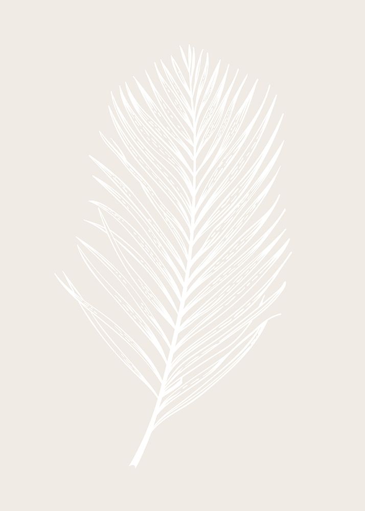 White Leaf art print by Design Fabrikken for $57.95 CAD