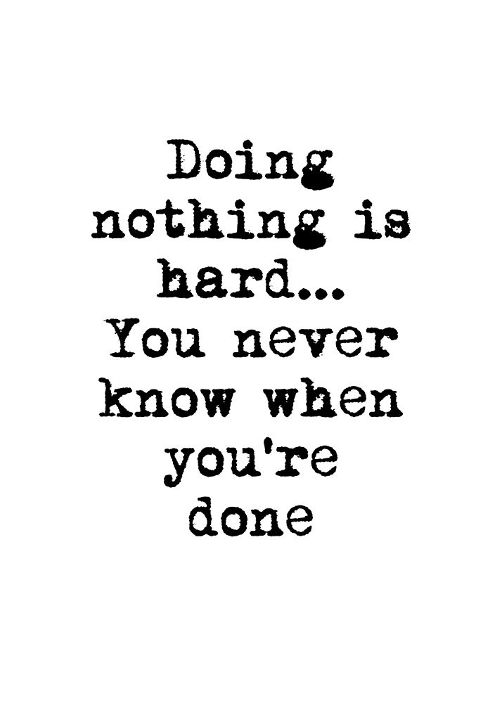 Doing Nothing art print by Design Fabrikken for $57.95 CAD
