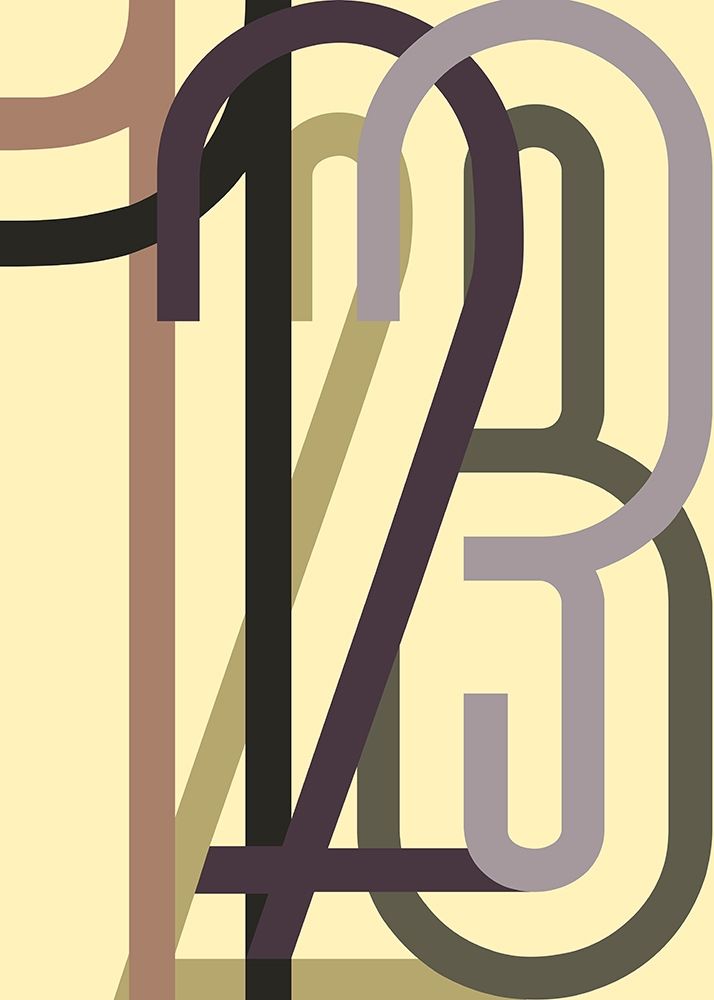 Numbers 1 art print by Design Fabrikken for $57.95 CAD