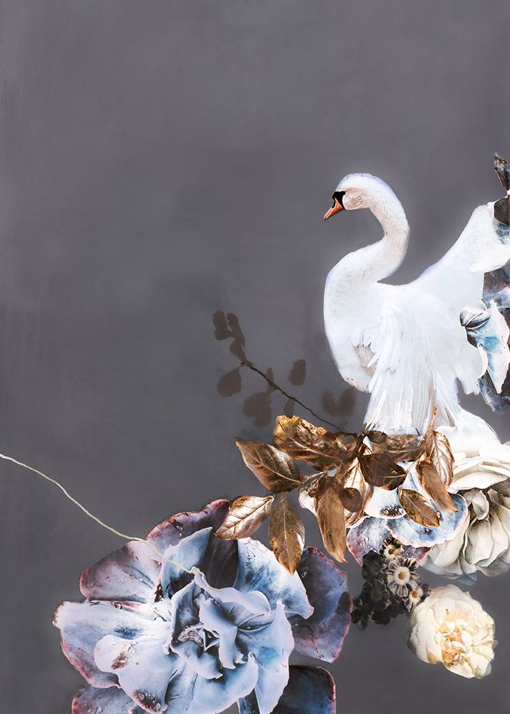 Swan Gold 2 art print by Design Fabrikken for $57.95 CAD