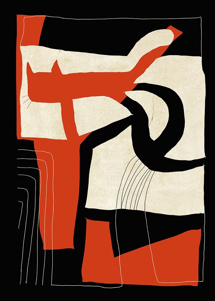 The Loose Cat art print by Design Fabrikken for $57.95 CAD