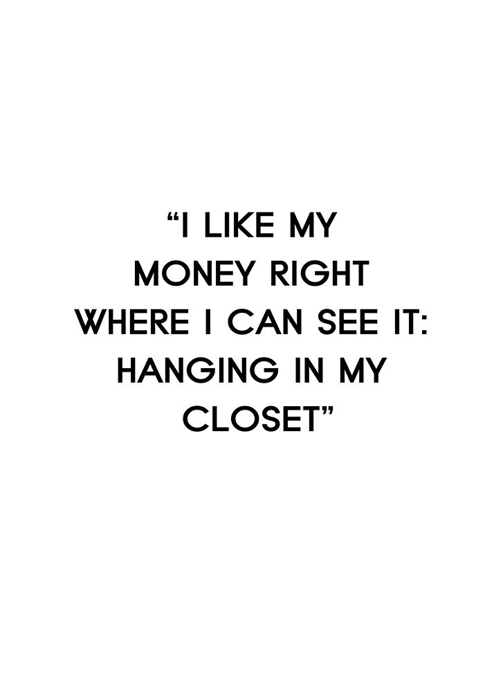I Like My Money art print by Design Fabrikken for $57.95 CAD