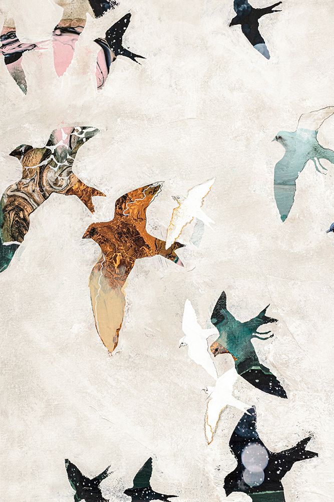 Abstract Birds 1 art print by Design Fabrikken for $57.95 CAD
