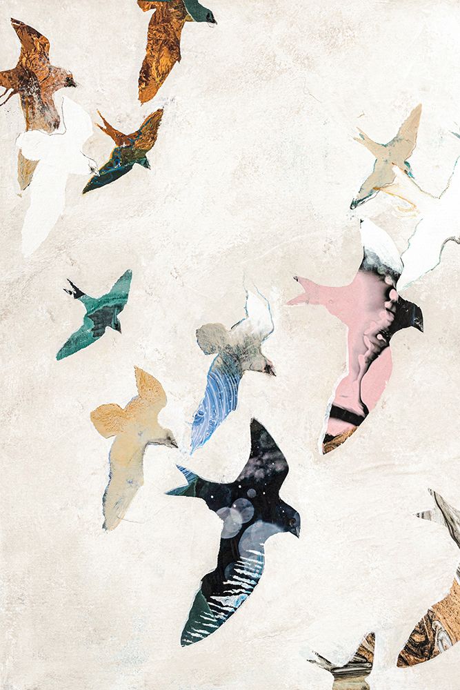 Abstract Birds 2 art print by Design Fabrikken for $57.95 CAD