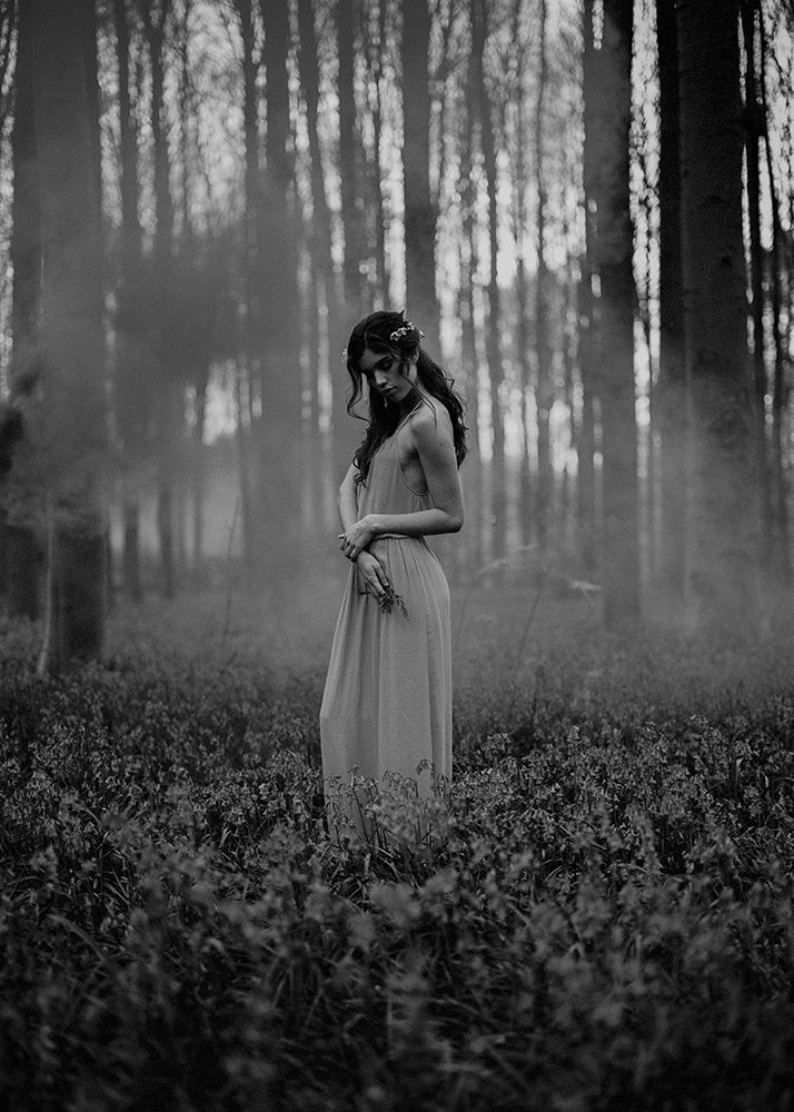 Girl in the Woods art print by Design Fabrikken for $57.95 CAD