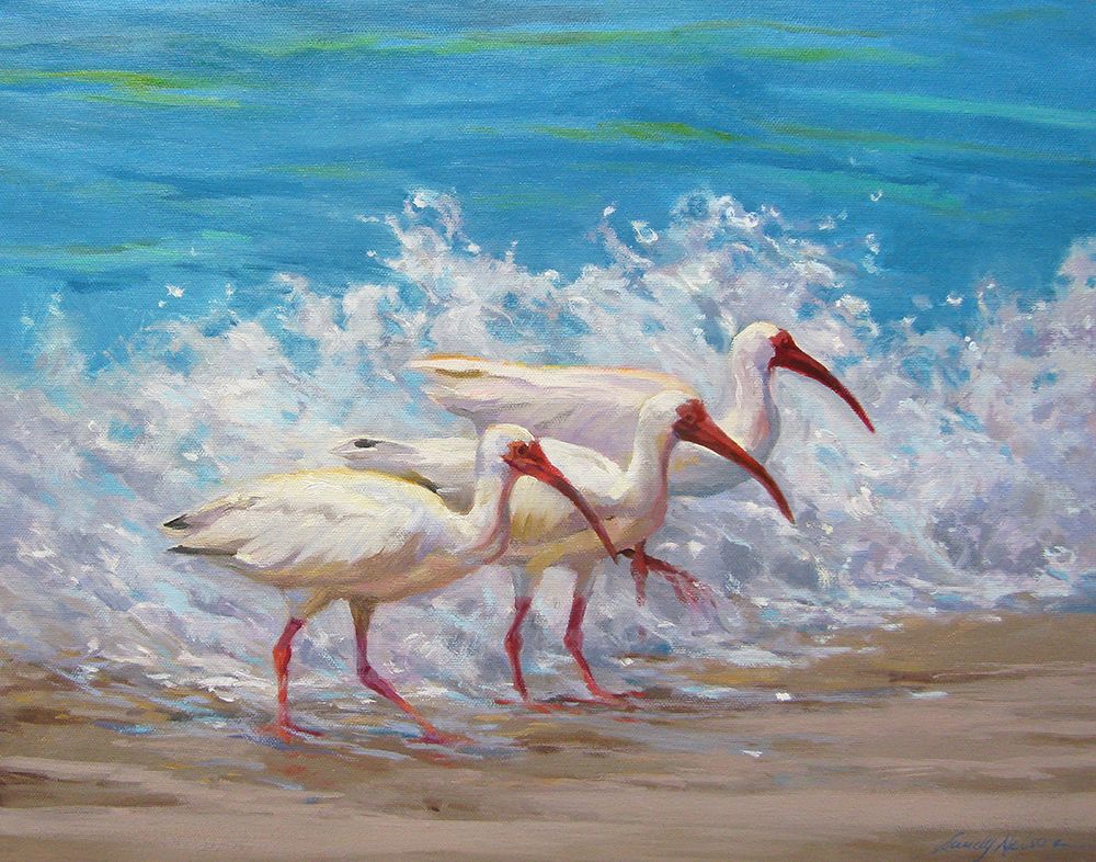 Surf Fishing art print by Sandy Nelson for $57.95 CAD