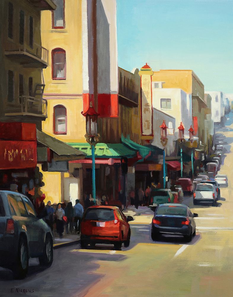 Chinatown, S.F. art print by Erica Pollock Norelius for $57.95 CAD