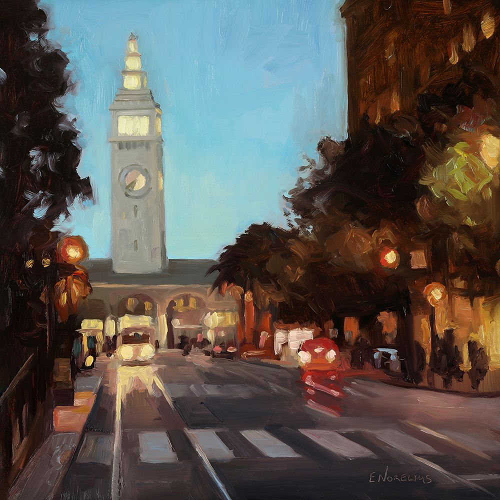 Ferry Building S.F art print by Erica Pollock Norelius for $57.95 CAD