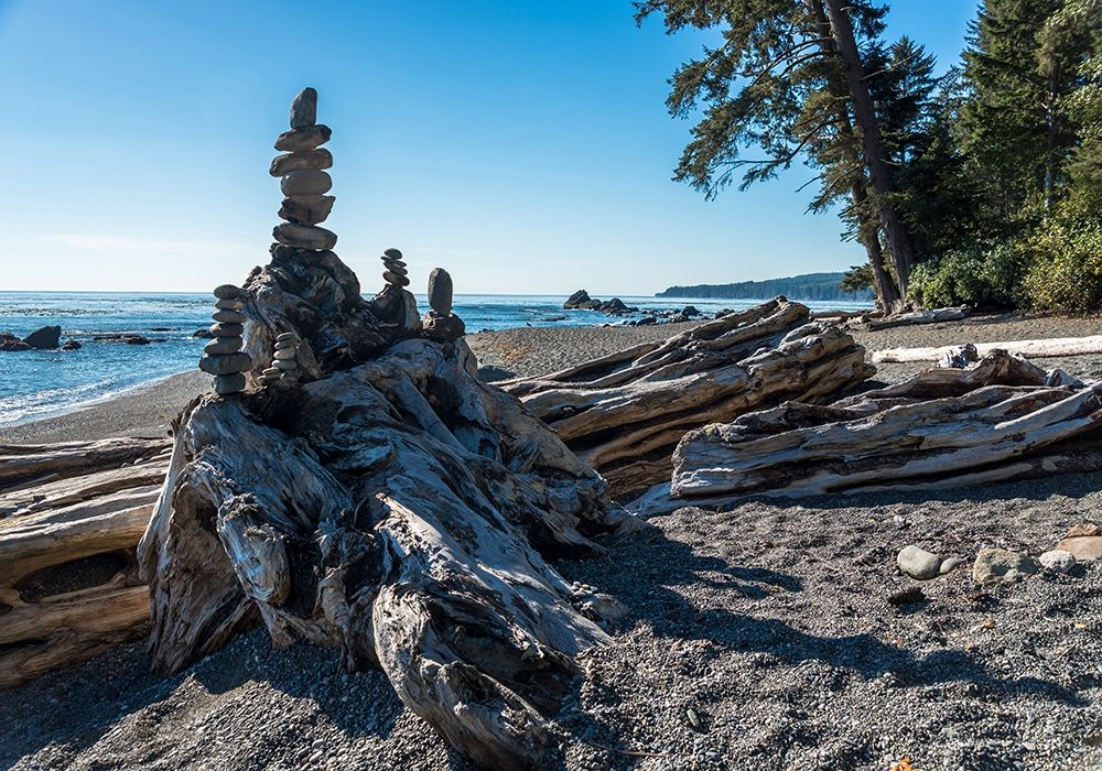 Sombrio Inukshuk art print by Tim Oldford for $57.95 CAD