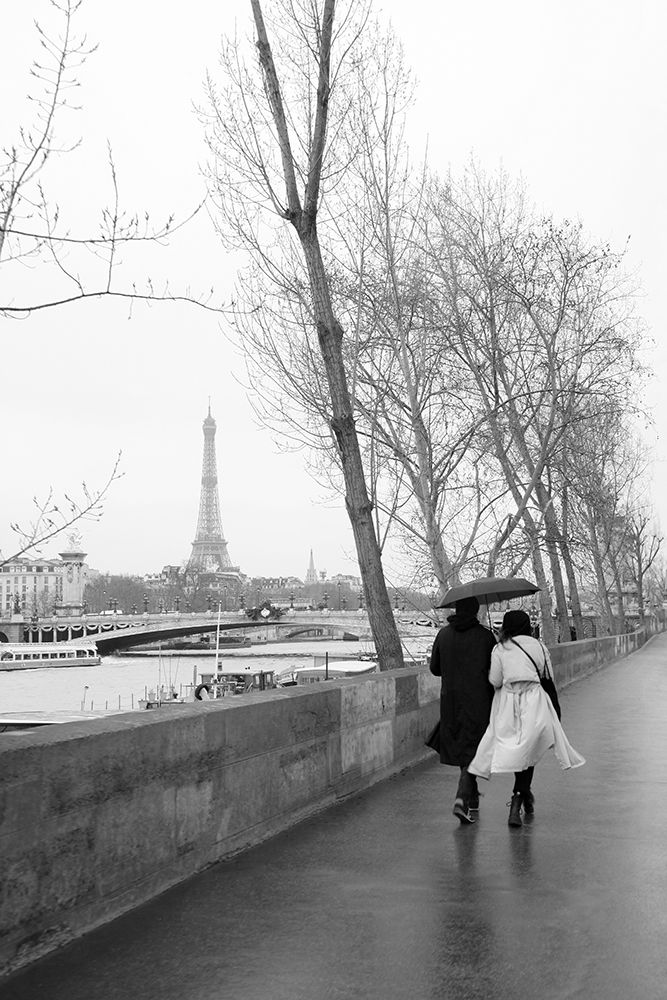 Paris In The Rain I Love art print by Carina Okula for $57.95 CAD