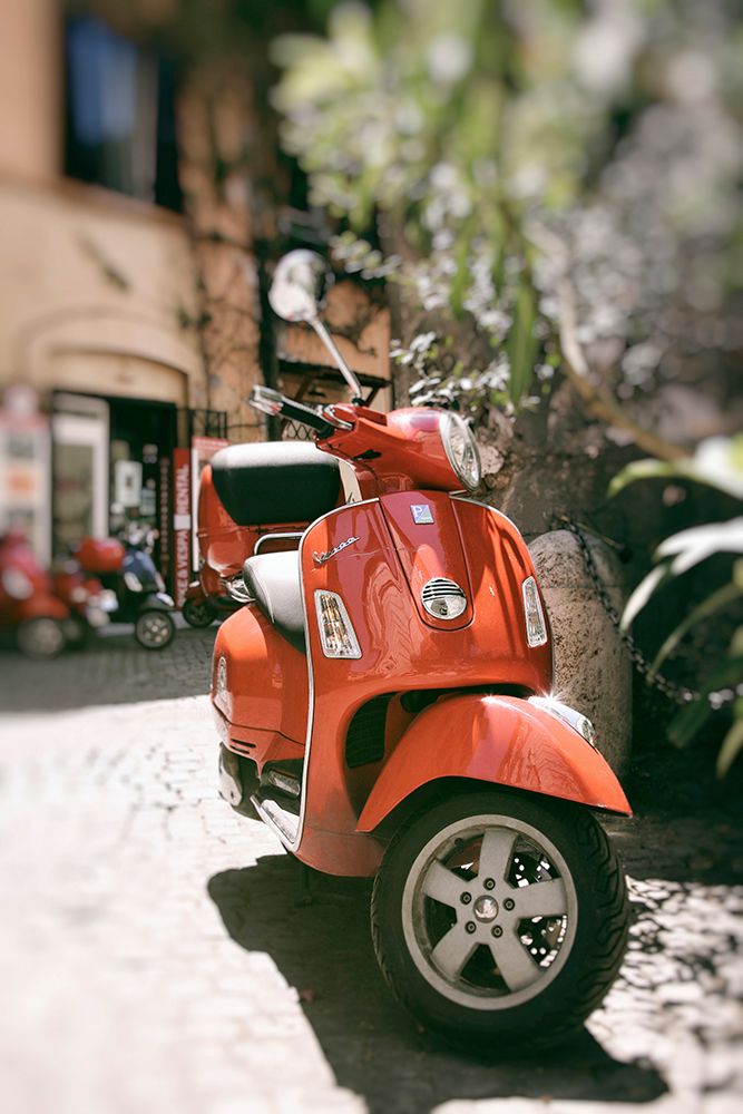When in Rome Ride A Vespa art print by Carina Okula for $57.95 CAD