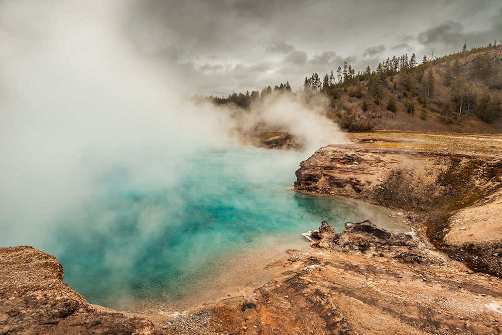 Yellowstone Geyser art print by Darrell OSullivan for $57.95 CAD