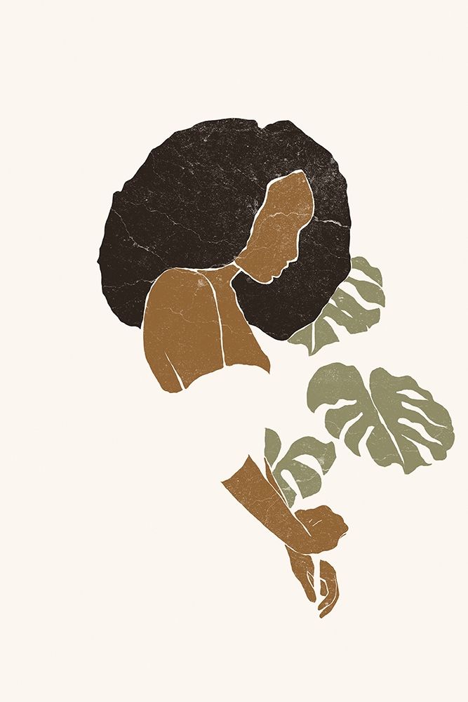 Boho Monstera Leaves I art print by Yuyu Pont for $57.95 CAD