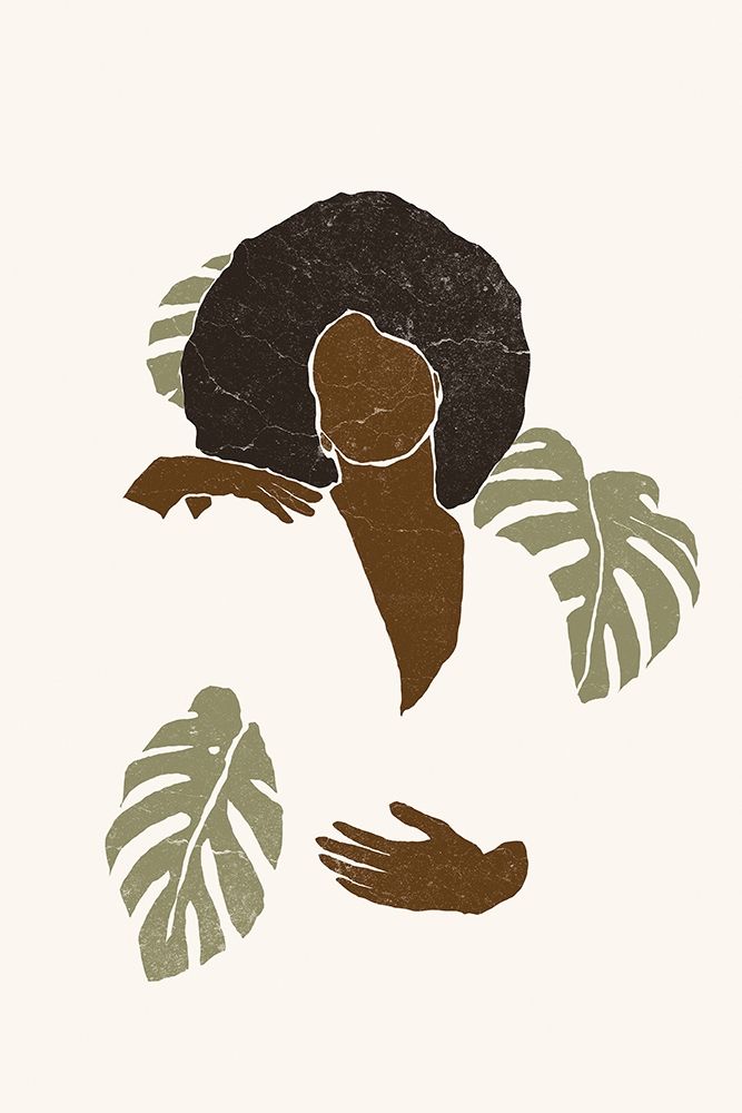 Boho Monstera Leaves II art print by Yuyu Pont for $57.95 CAD