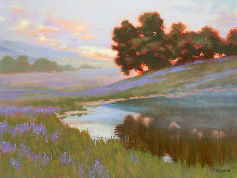 Pastel Lupin art print by Ed Penniman for $57.95 CAD