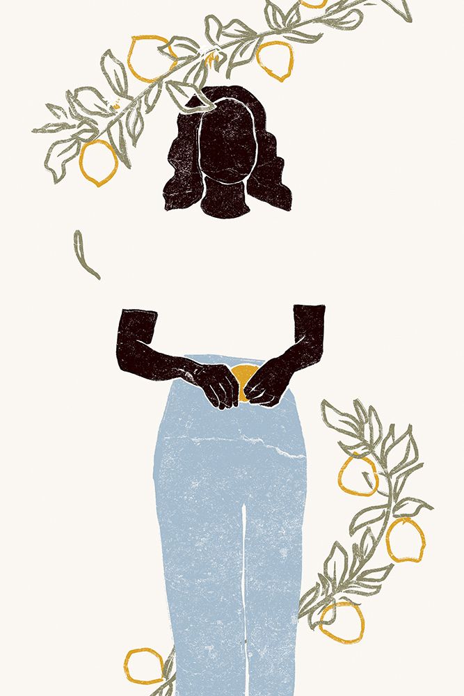 Lemon Picking art print by Yuyu Pont for $57.95 CAD