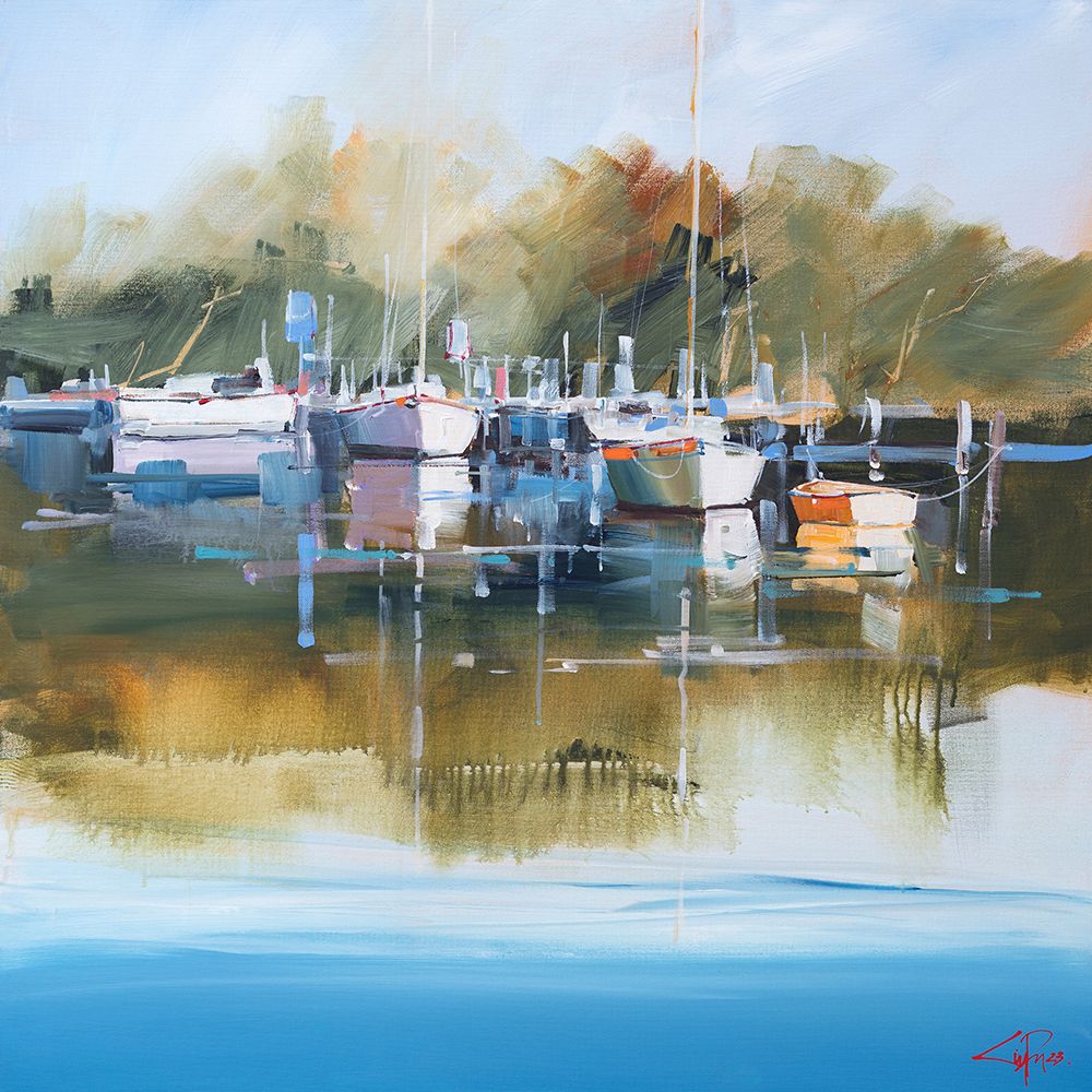 Still Moorings, Metung art print by Craig Trewin Penny for $57.95 CAD