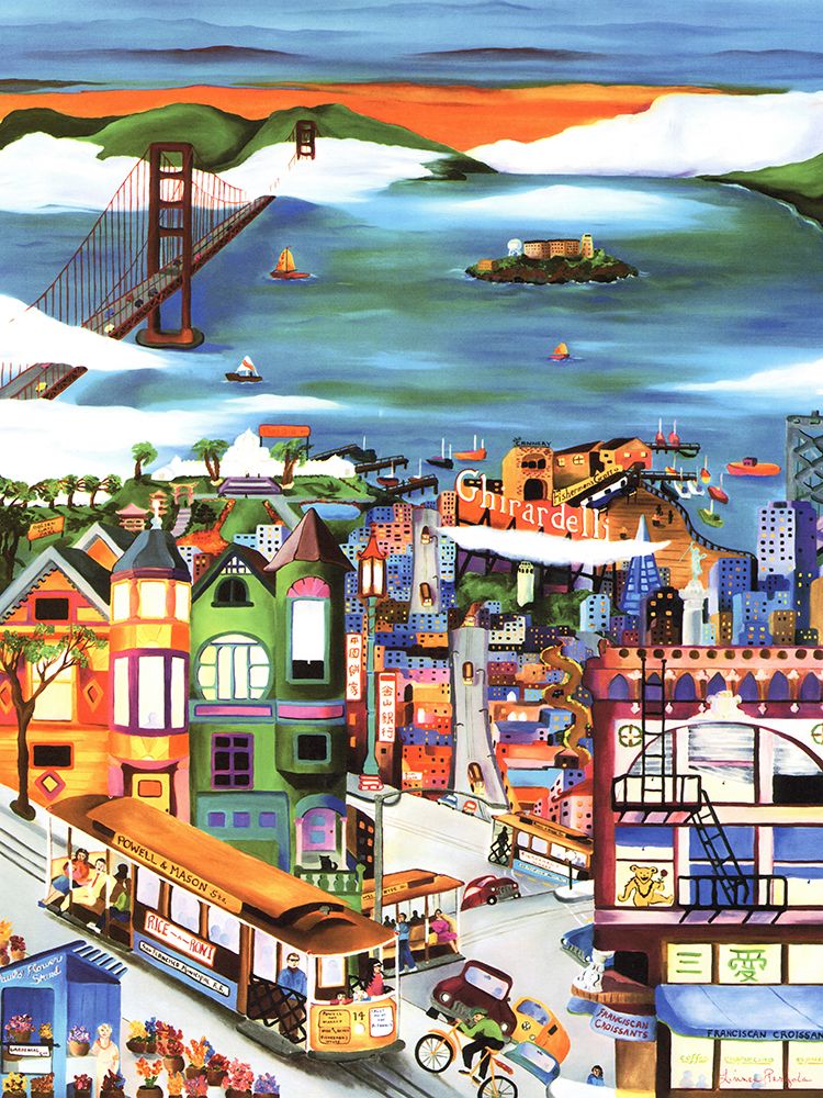 Hills of San Francisco art print by Linnea Pergola for $57.95 CAD