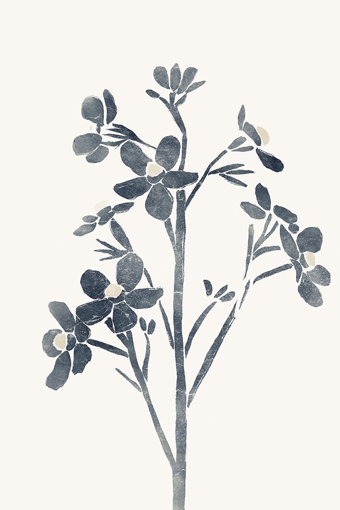 Blue Flowers 1 art print by Yuyu Pont for $57.95 CAD