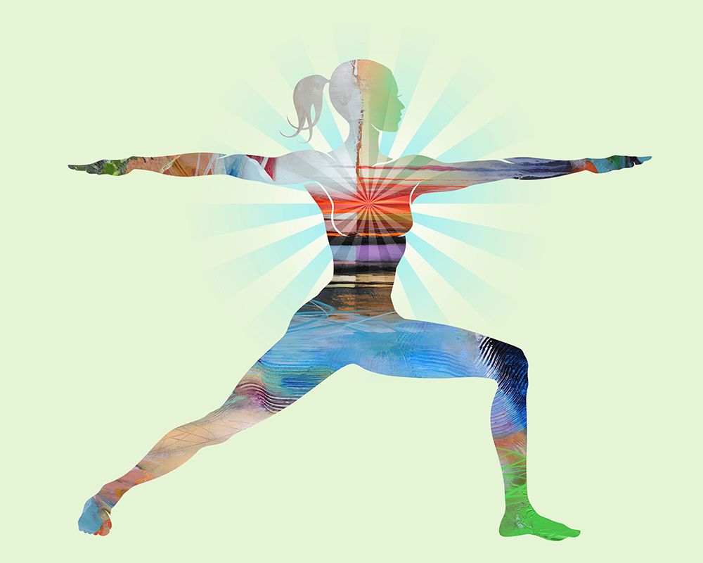 Warrior Pose Two Moon art print by Tim Parker for $57.95 CAD