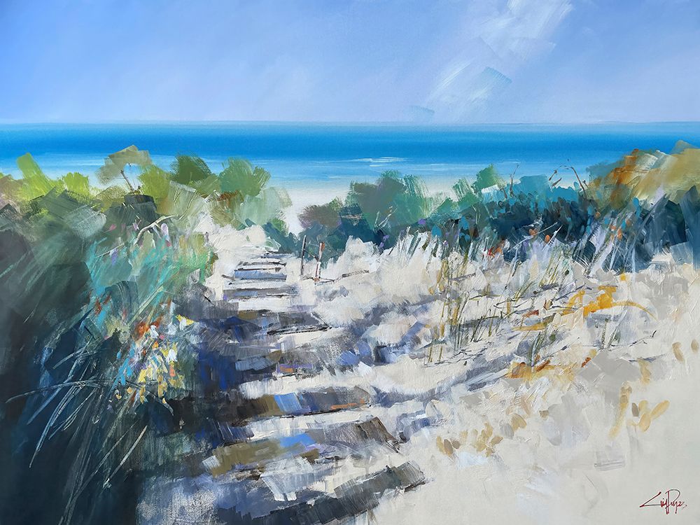 Beach Steps, Robe art print by Craig Trewin Penny for $57.95 CAD