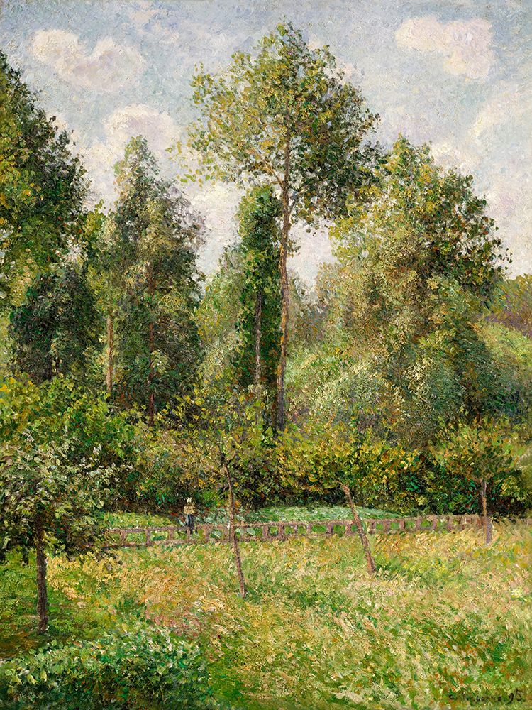 Poplars, Eragny (1895) art print by Camille Pissarro for $57.95 CAD