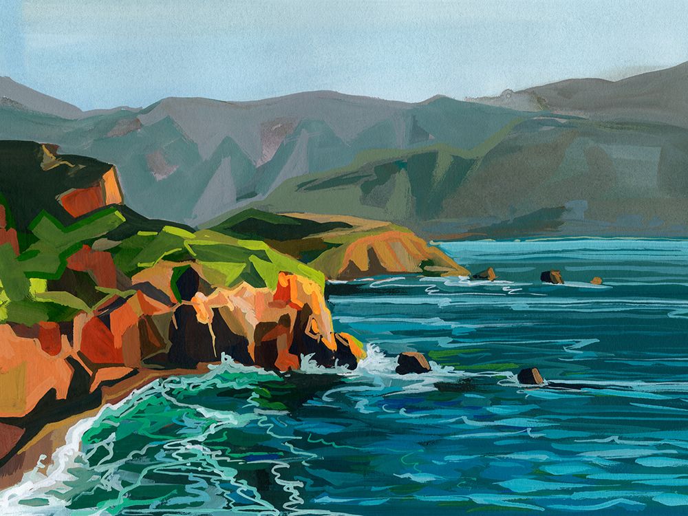 Gold Cliffs art print by Brook Page for $57.95 CAD