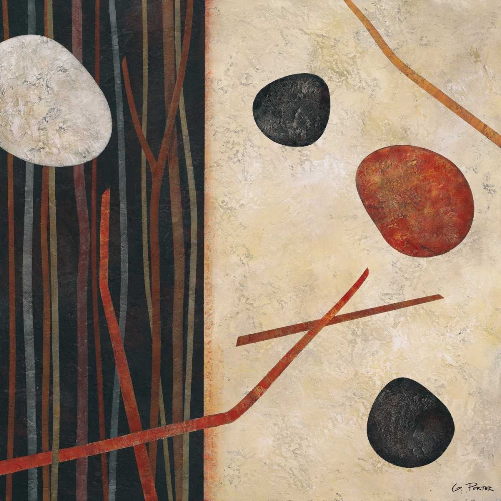 Sticks and Stones I art print by Glenys Porter for $57.95 CAD