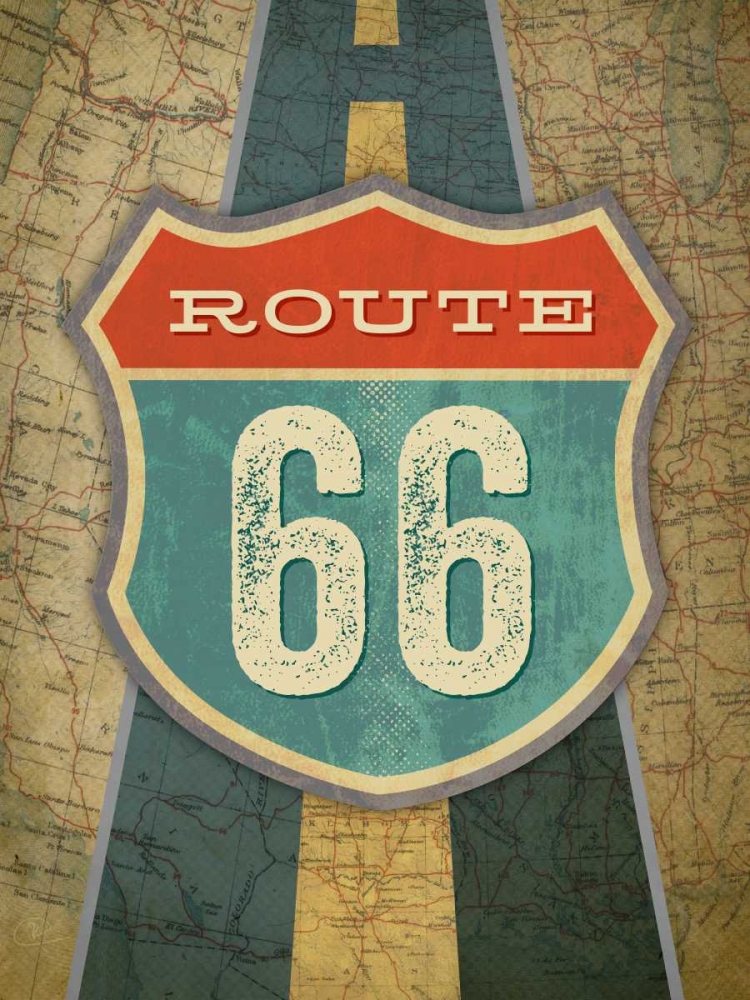 Route 66 art print by Renee Pulve for $57.95 CAD